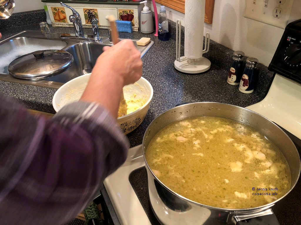 Stirring up Dumpling Dough
