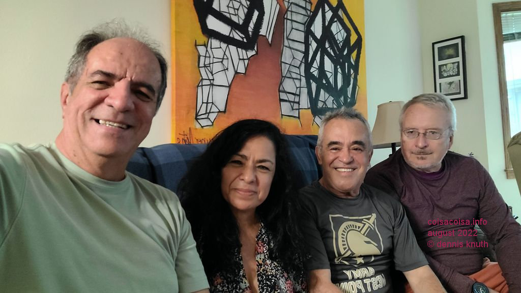 Four on a sofa selfie