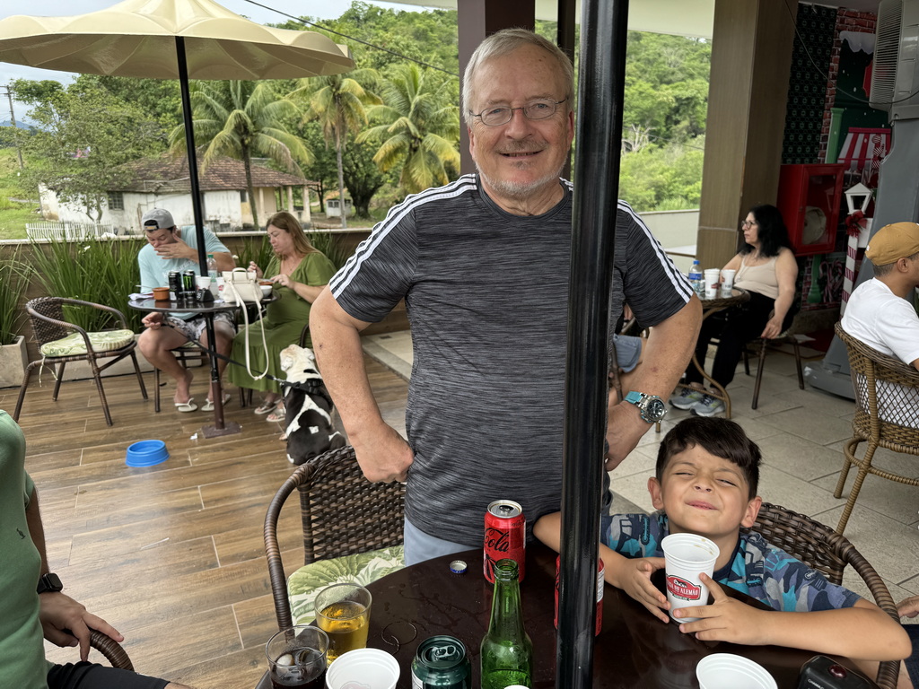 Dennis and Estefano at the Wayside stop
