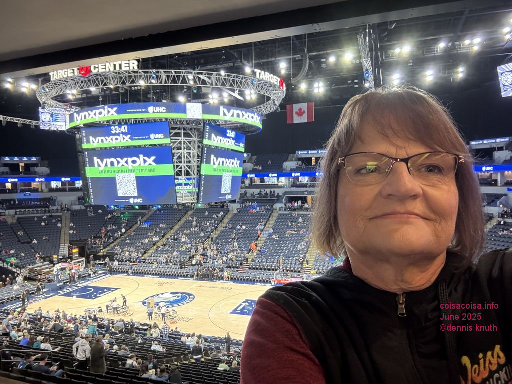 Sherri takes a selfie with the Jumbotrol