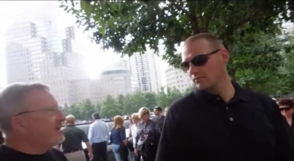 Justin at the 911 Memorial